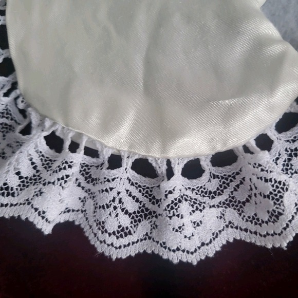 vintage Picture Perfect toddler dress 4t burgundy velvet satin collar‎ lace - Picture 10 of 11